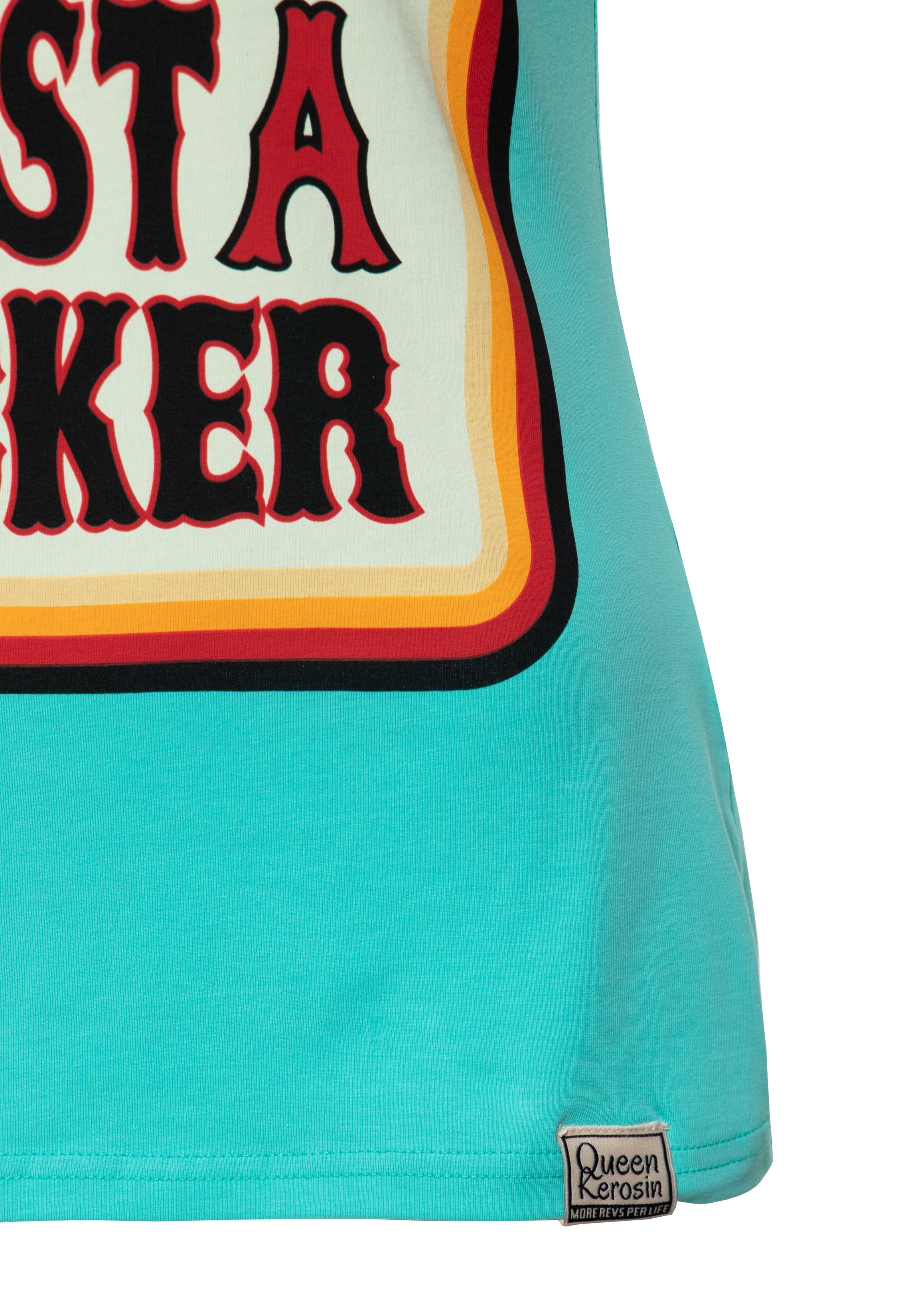 T-Shirt 'Never Trust A Fucker' in Mint T-Shirts von Queen Kerosin
