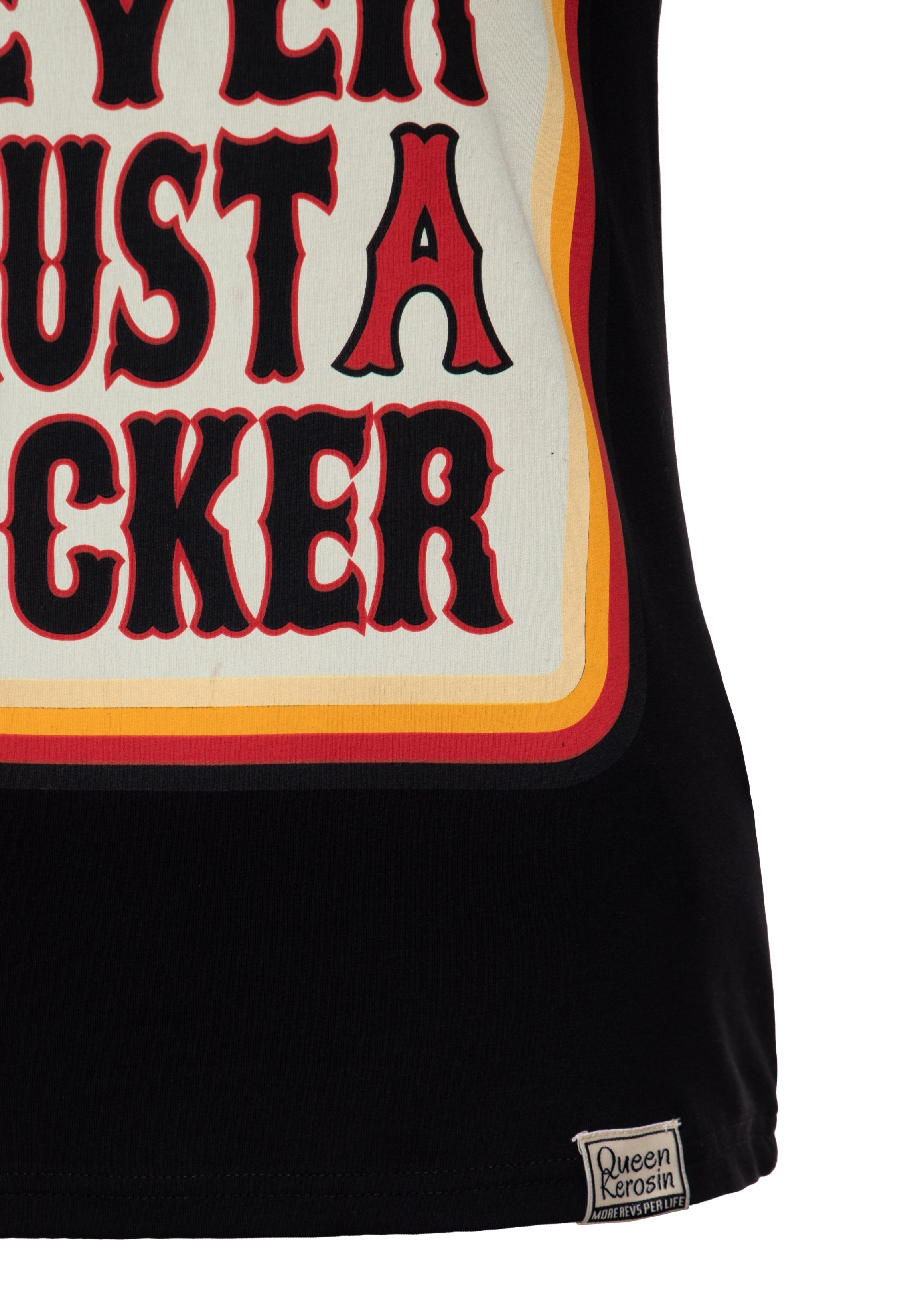 T-Shirt 'Never Trust A Fucker' in Schwarz T-Shirts von Queen Kerosin