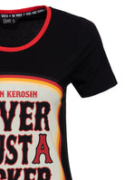 T-Shirt 'Never Trust A Fucker' in Schwarz T-Shirts von Queen Kerosin