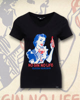 T-Shirt «No Gin No Life» T-Shirts von Queen Kerosin