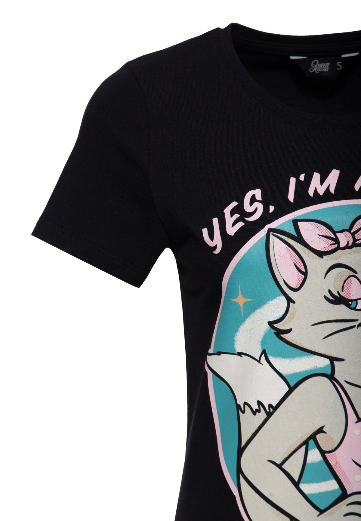 T-Shirt 'Pretty Tired' in Schwarz – T-Shirts von Queen Kerosin - Ansicht 3