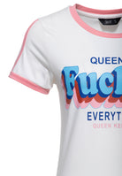 T-Shirt 'Queen Of Fucking Everything' in Off White T-Shirts von Queen Kerosin
