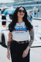 T-Shirt 'Queen Of Fucking Everything' in Off White T-Shirts von Queen Kerosin