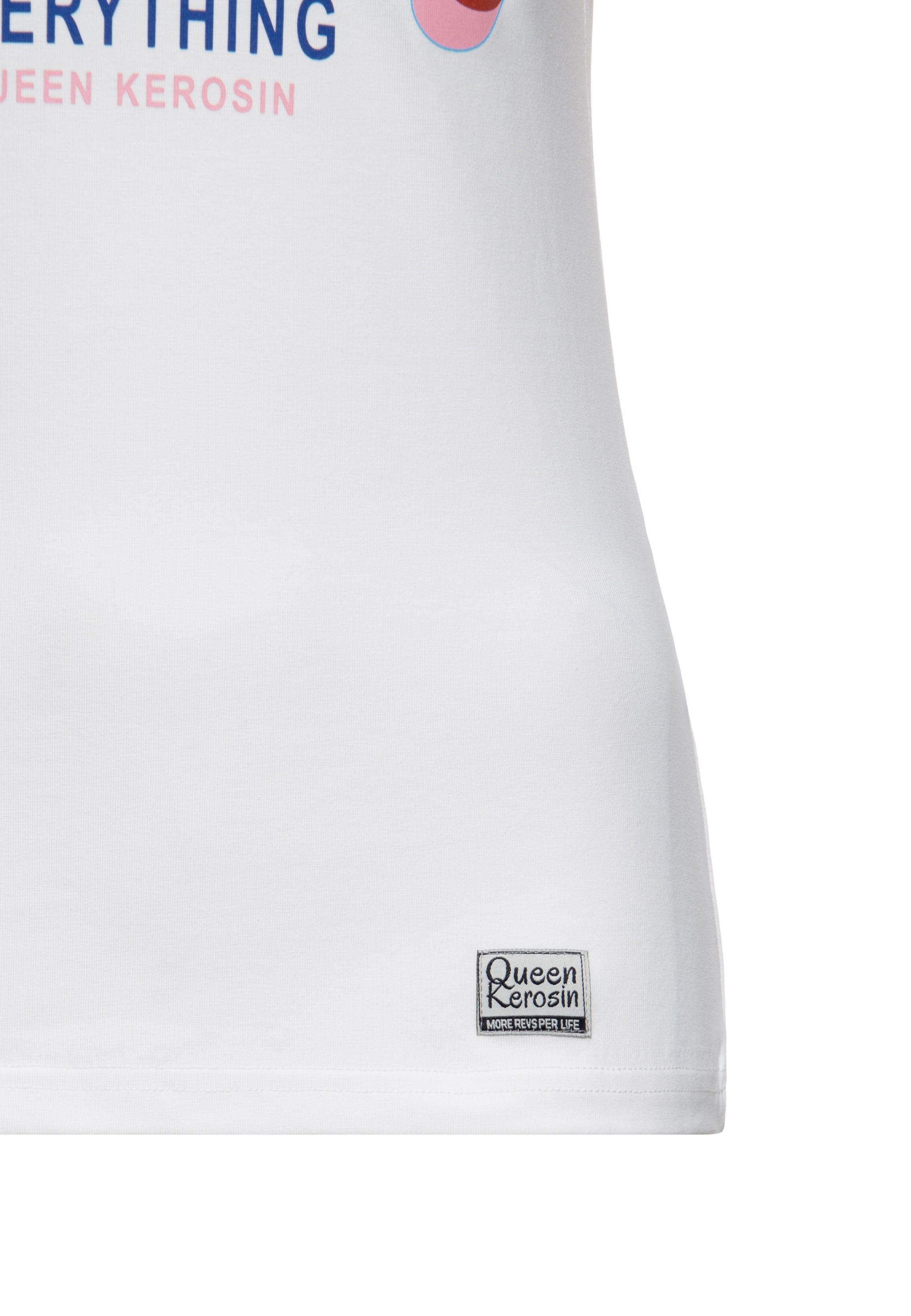T-Shirt 'Queen Of Fucking Everything' in Off White T-Shirts von Queen Kerosin