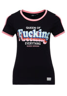 T-Shirt 'Queen Of Fucking Everything' in Schwarz T-Shirts von Queen Kerosin