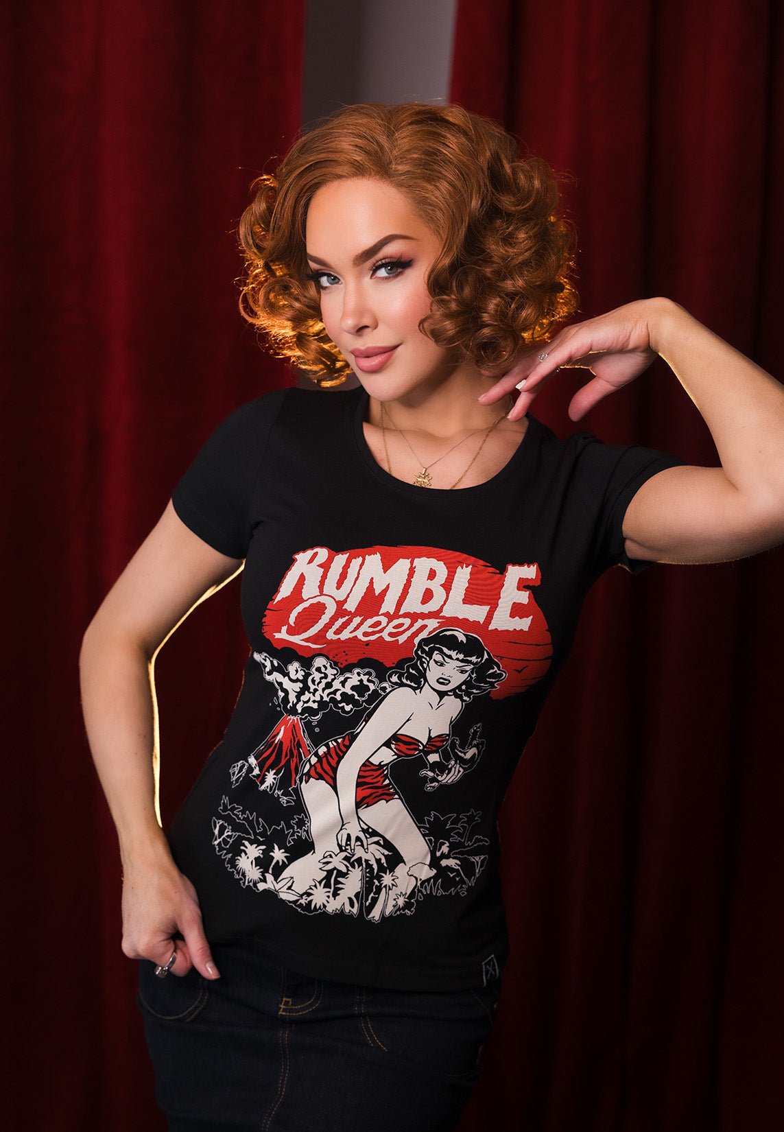 T-Shirt «Rumble Queen» T-Shirts von Queen Kerosin