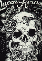 T-Shirt 'Skull and Snake' in Schwarz – T-Shirts von Queen Kerosin - Ansicht 4