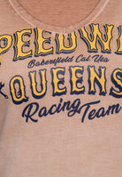 T-Shirt 'Speedway Queens' in Hellbraun T-Shirts von Queen Kerosin