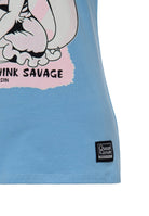 T-Shirt 'Talk Sweet' in Hellblau – T-Shirts von Queen Kerosin - Ansicht 5