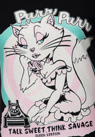 T-Shirt 'Talk Sweet' in Schwarz – T-Shirts von Queen Kerosin - Ansicht 4