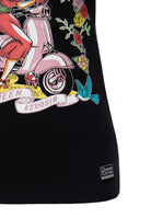 T-Shirt 'Vintage Chic' in Schwarz – T-Shirts von Queen Kerosin - Ansicht 5