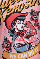T-Shirt 'We Can Do It' in Rosa T-Shirts von Queen Kerosin