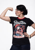 T-Shirt 'We Can Do It' in Schwarz T-Shirts von Queen Kerosin