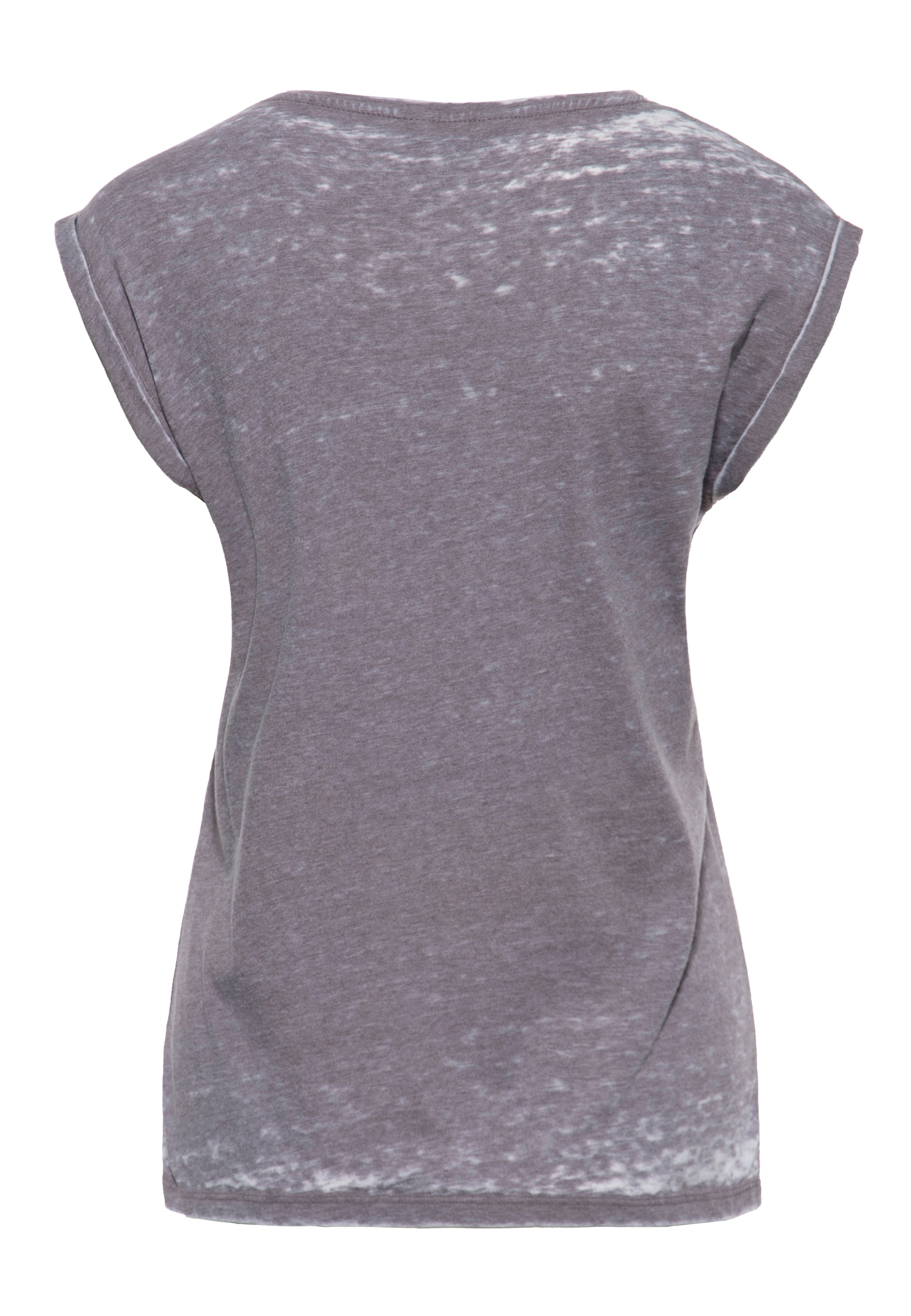 Queen Kerosin Born Free T-Shirt Donna - Senza Maniche, Mix Poliestere E Viscosa, Lavabile In Lavatrice