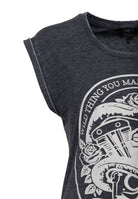 T-Shirt 'Wild Thing' in Anthrazit – T-Shirts von Queen Kerosin - Ansicht 3
