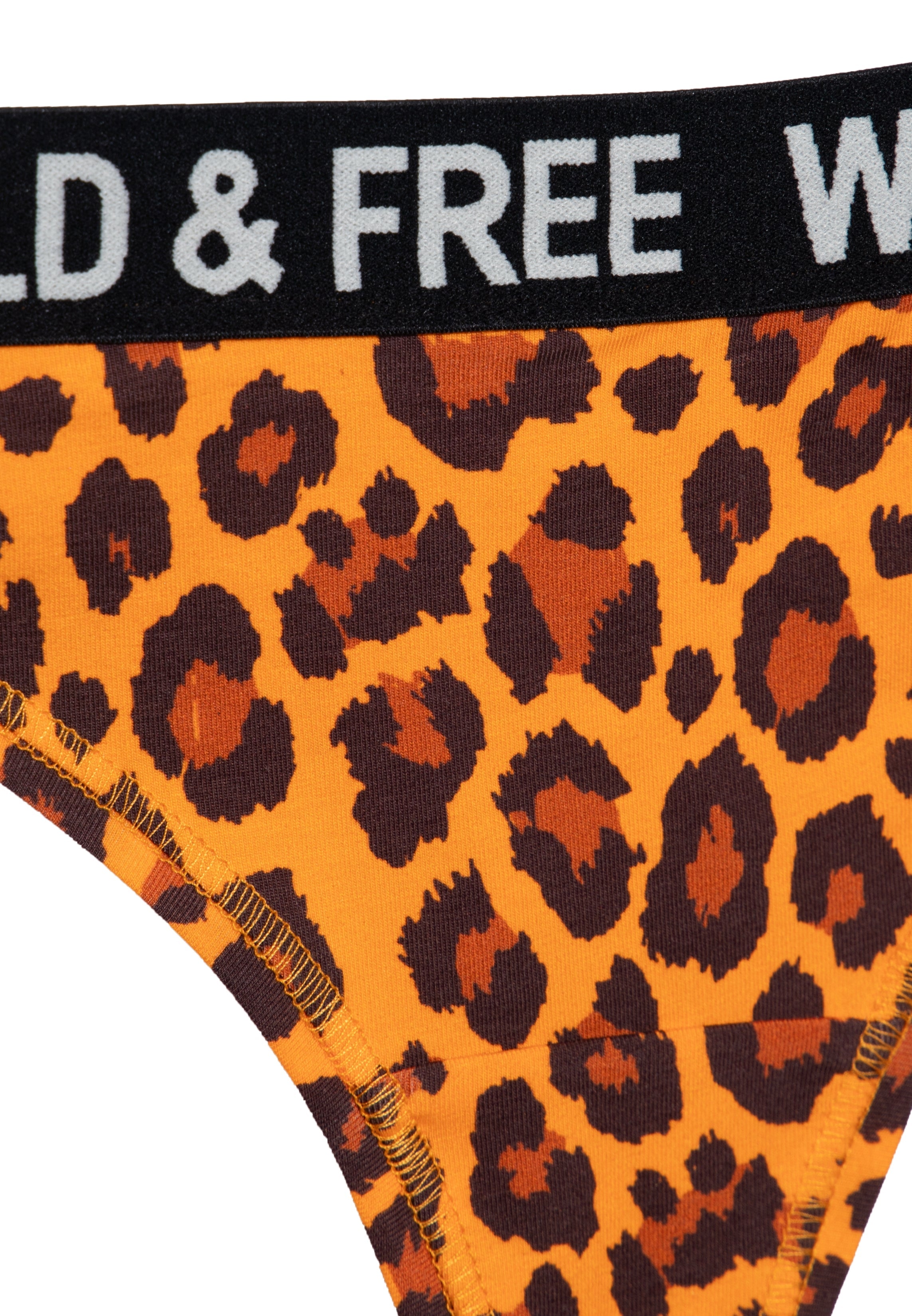 Tanga 'Wild & Free' in Leo Unterwäsche von Queen Kerosin
