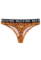 Tanga 'Wild & Free' in Leo Unterwäsche von Queen Kerosin