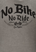 Queen Kerosin - Tank Top in V - Optik mit Bändern «No Bike No Ride»