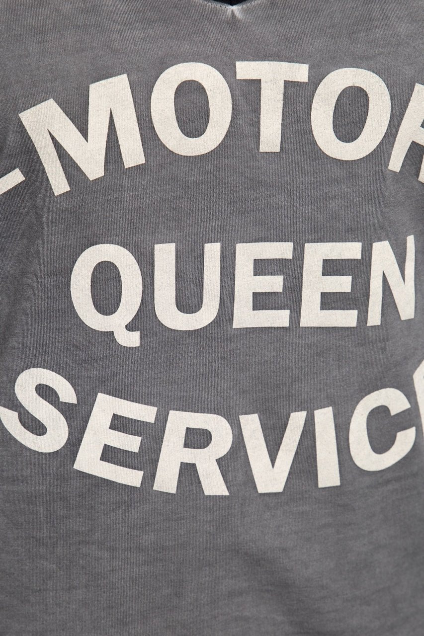 Queen Kerosin - Tank - Top mit legerem Oilwash «Motor Queen»