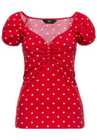 Queen Kerosin - Top mit Polka-Dots