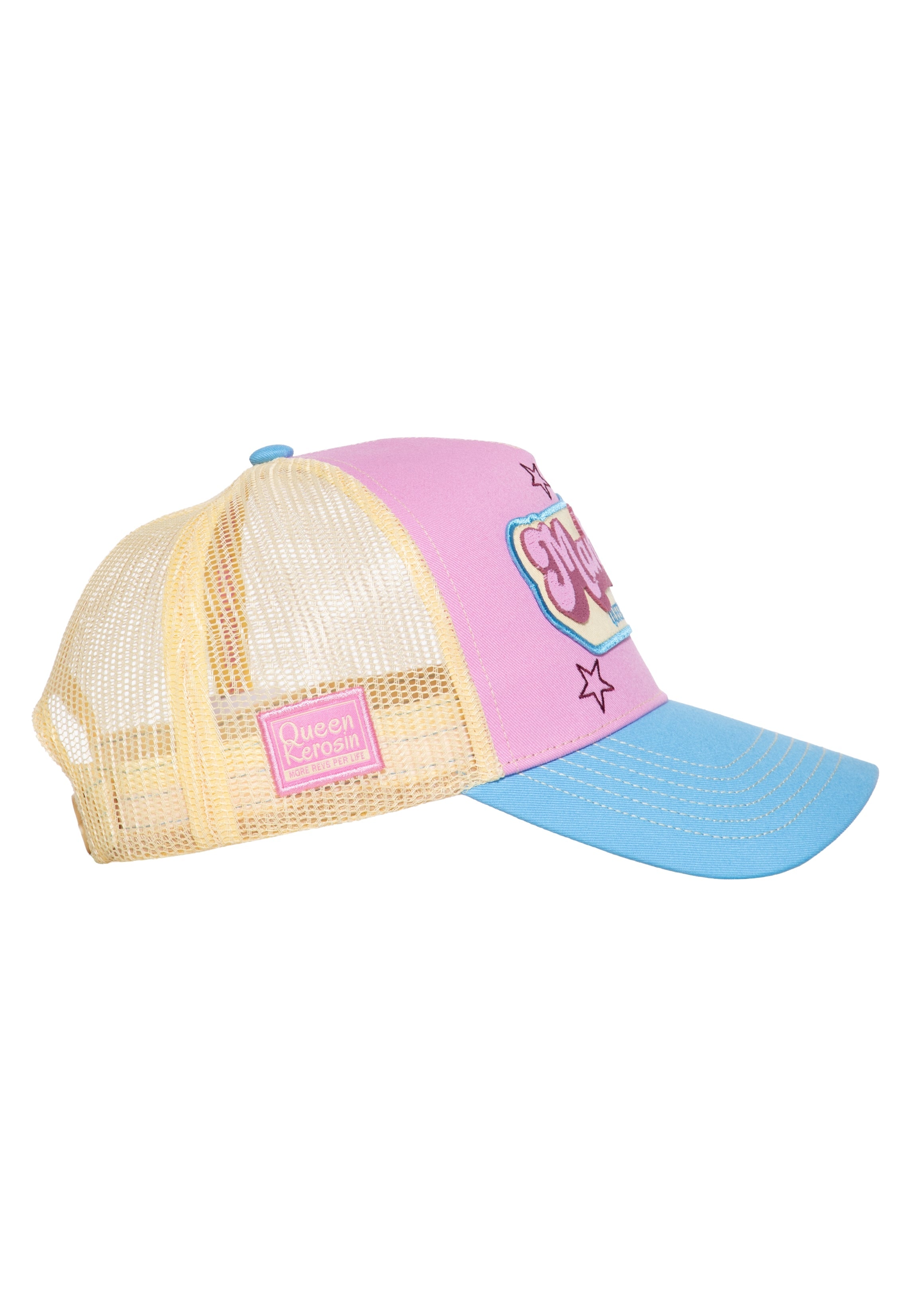 Trucker Cap 'Man Eater' in Rosa Trucker Cap von Queen Kerosin