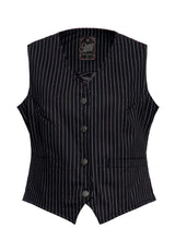 Pinstripe Weste Westen von Queen Kerosin