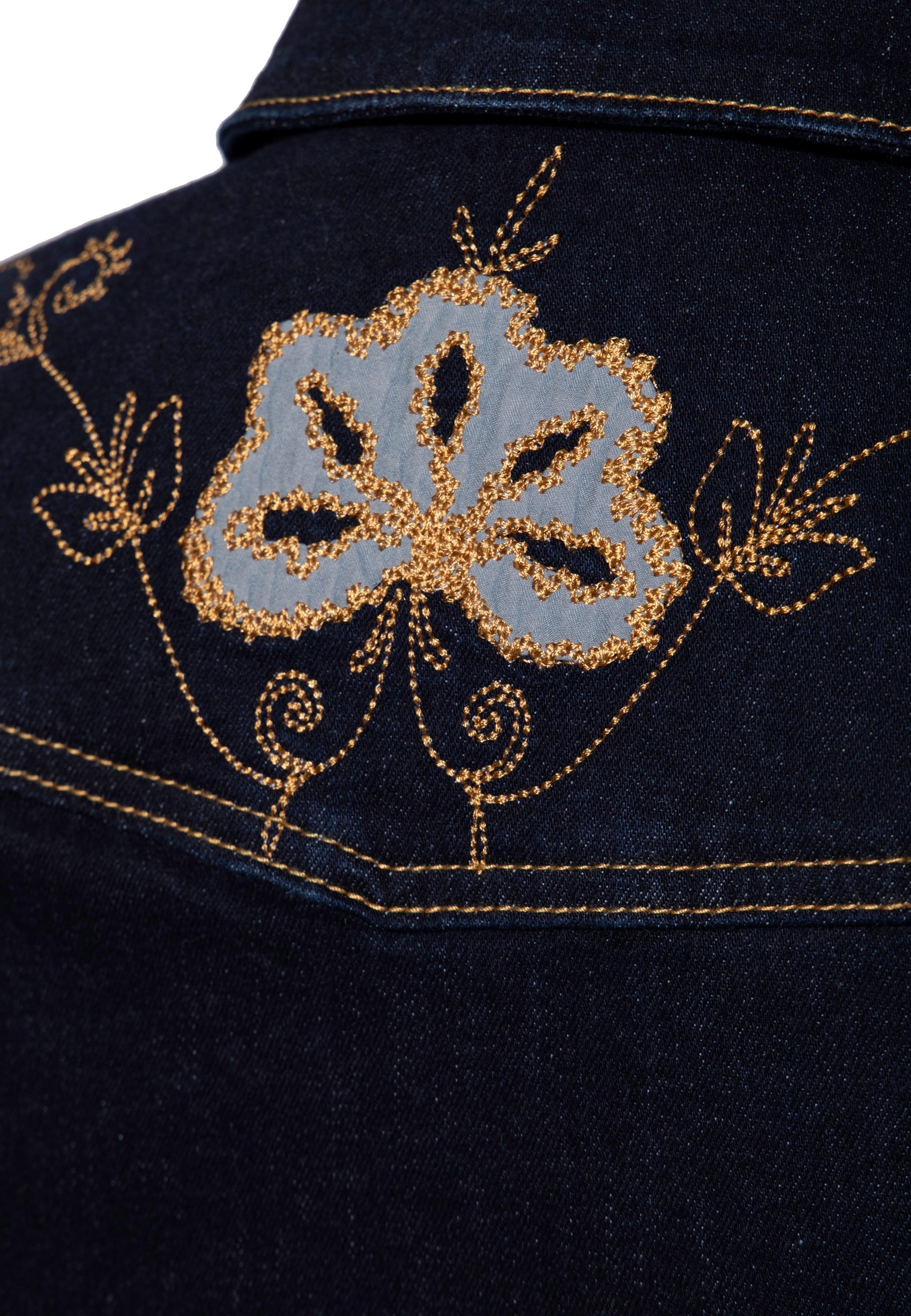 Western Denim Swing Kleid Kleider von Queen Kerosin