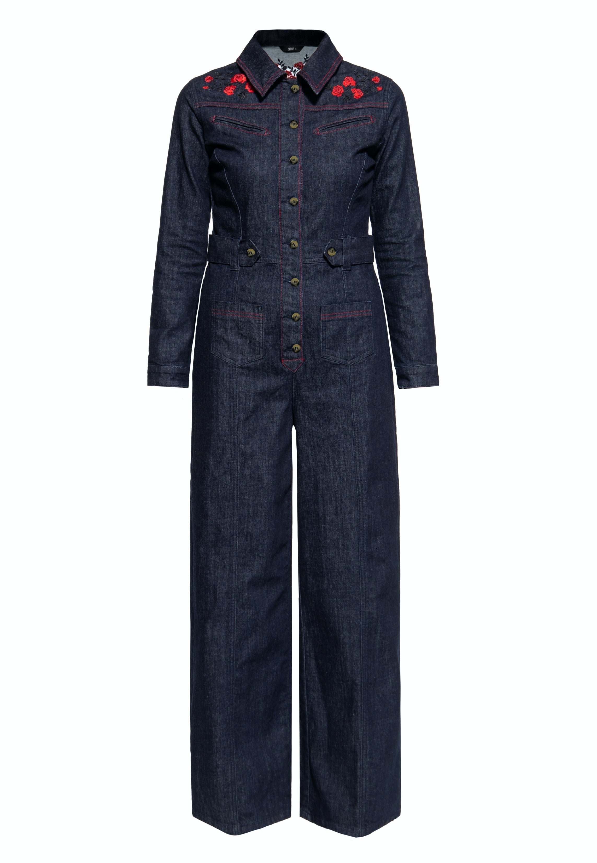 Western Overall «Roses» Overalls von Queen Kerosin