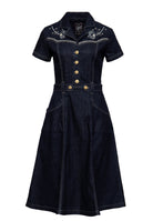 Western Swing Kleid mit Stickerei Kleider von Queen Kerosin