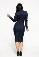Queen Kerosin - Workwear Pencil Kleid «Q Crown»