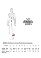 Queen Kerosin - 50's Fit Western Jeans