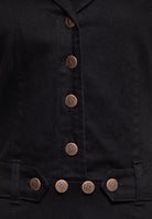Queen Kerosin - 50s Swing Jeanskleid mit Stickerei