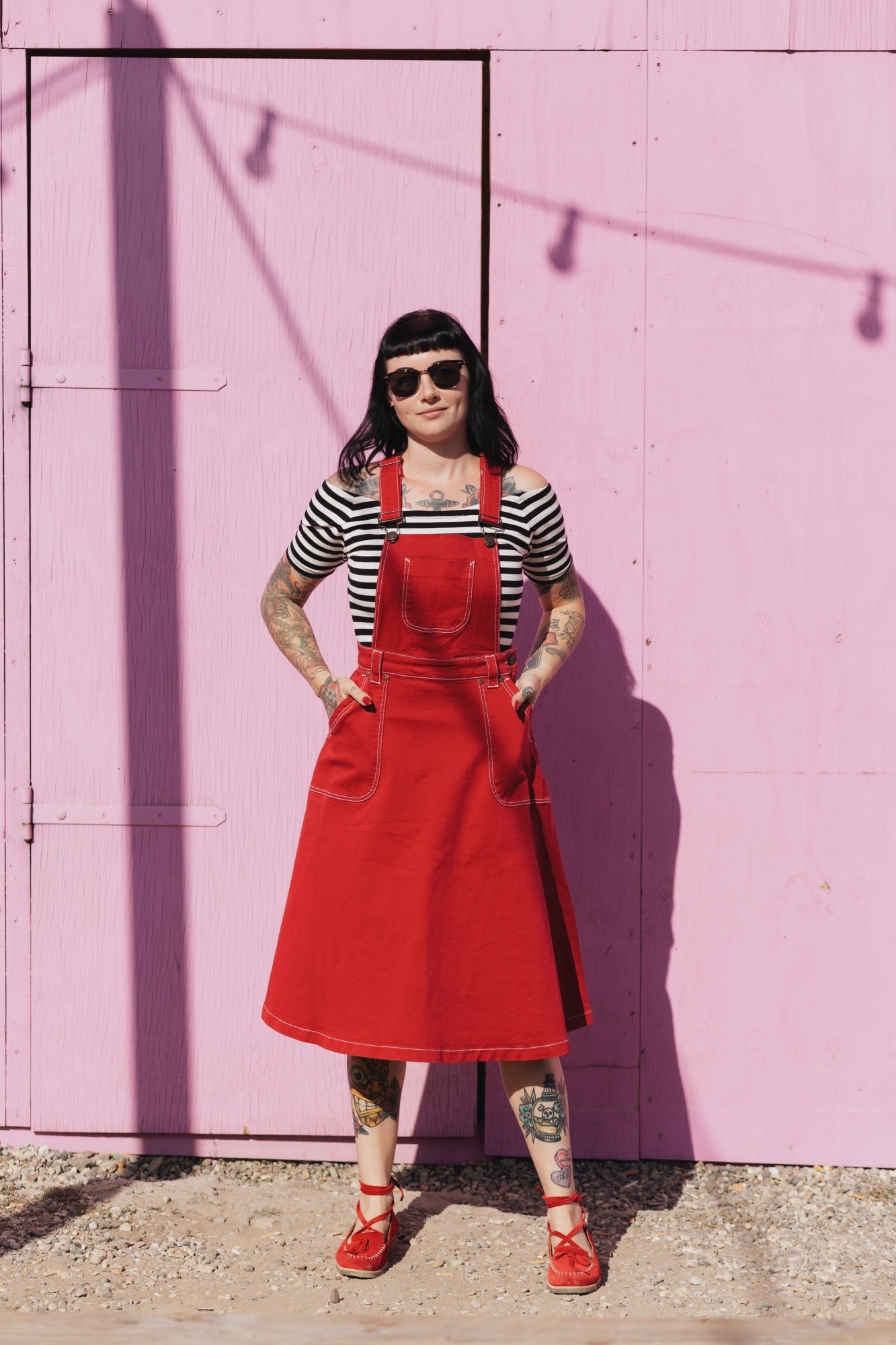 Queen Kerosin - 50s Worker Denim Latz-Rock