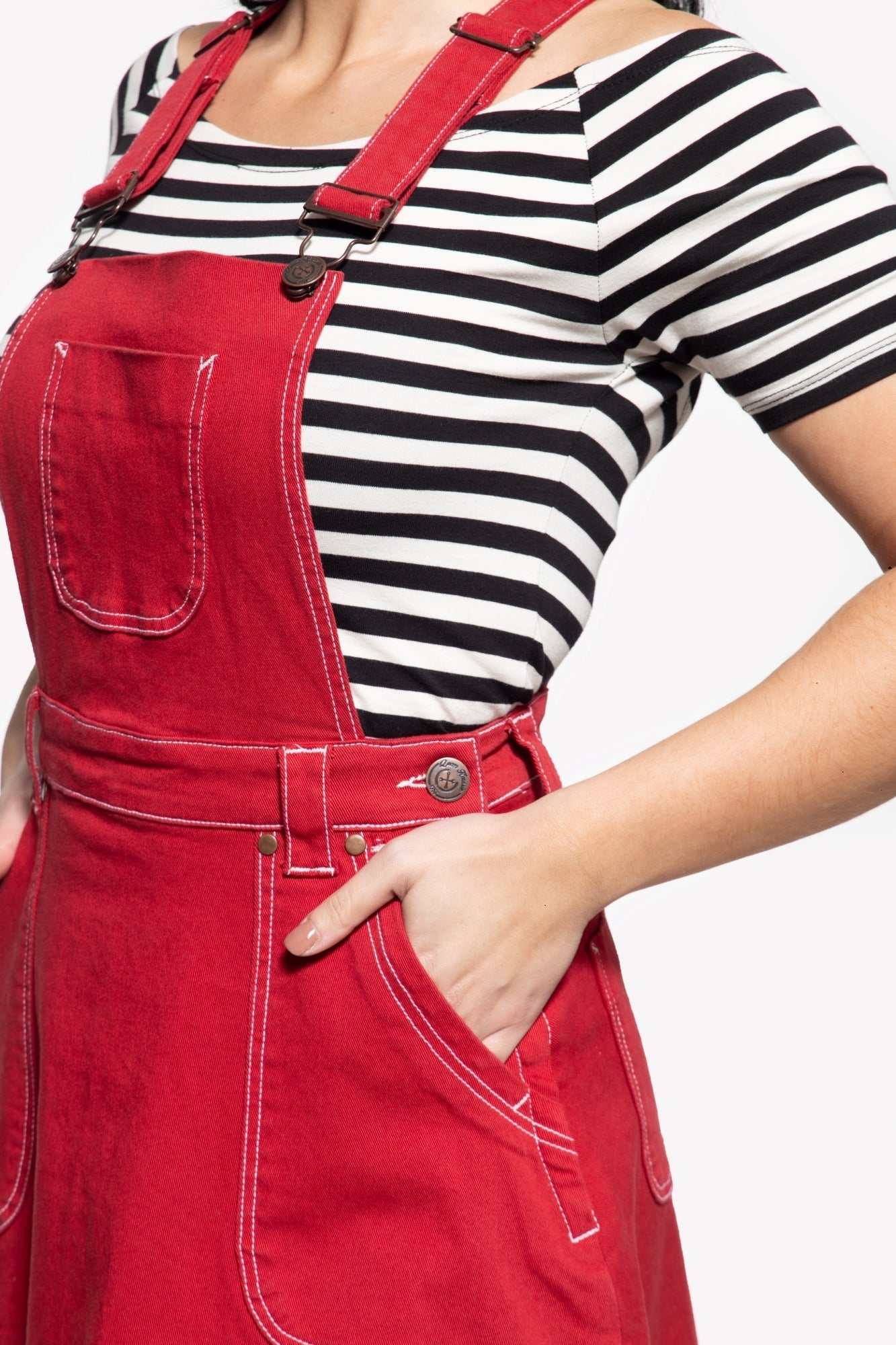 Queen Kerosin - 50s Worker Denim Latz-Rock