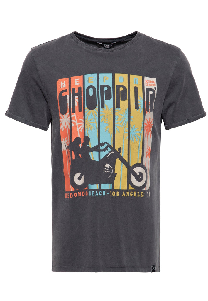 Queen Kerosin Acid Wash T-Shirt «Keep on Choppin'»
