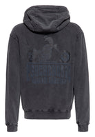 King Kerosin - Acid washed Zip Hoodie «Psychedelic Custom Chopper»