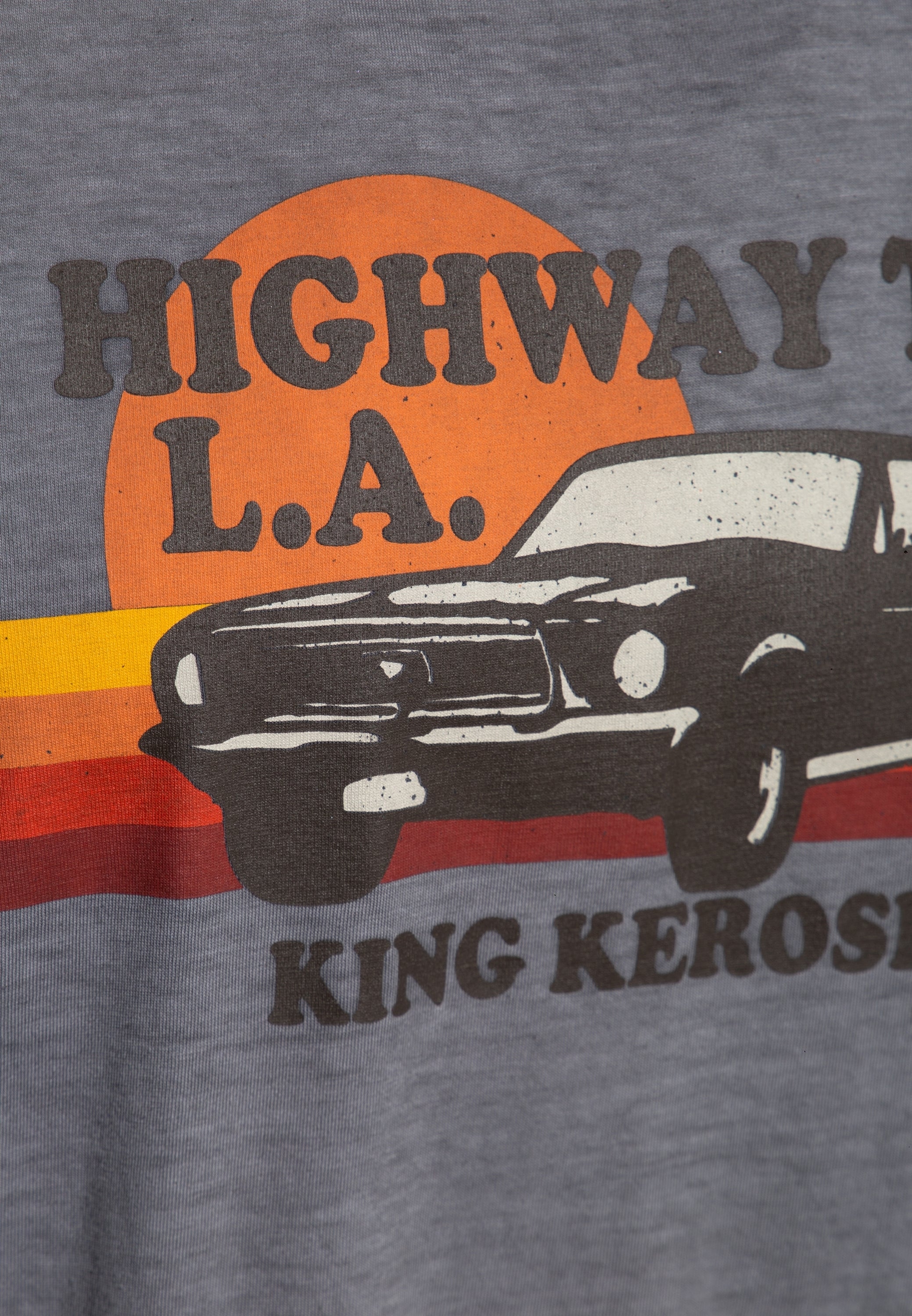 King Kerosin - Acidwash Longsleeve «Highway to LA»