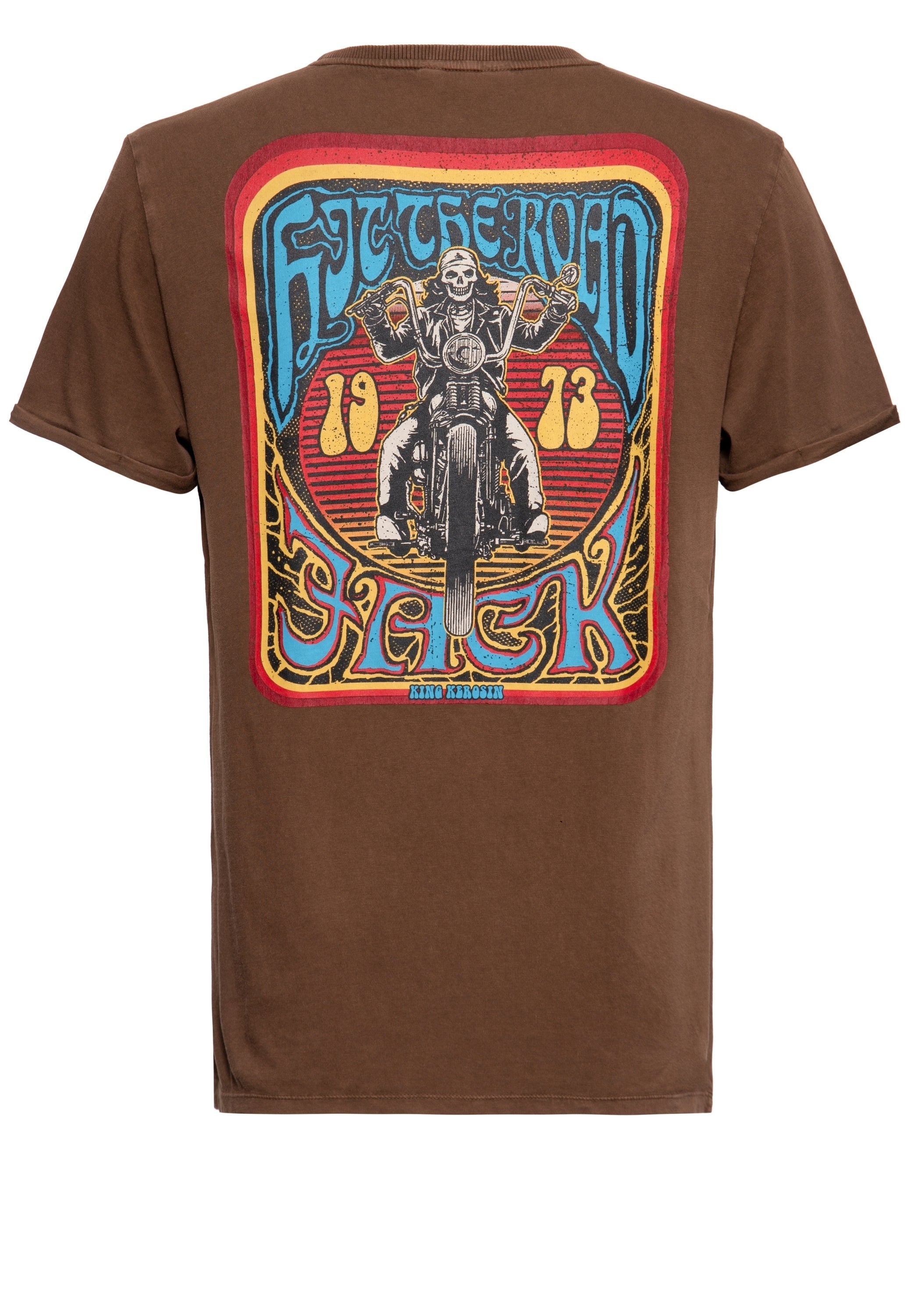 King Kerosin - Acidwash T-Shirt «Hit the Road Jack»