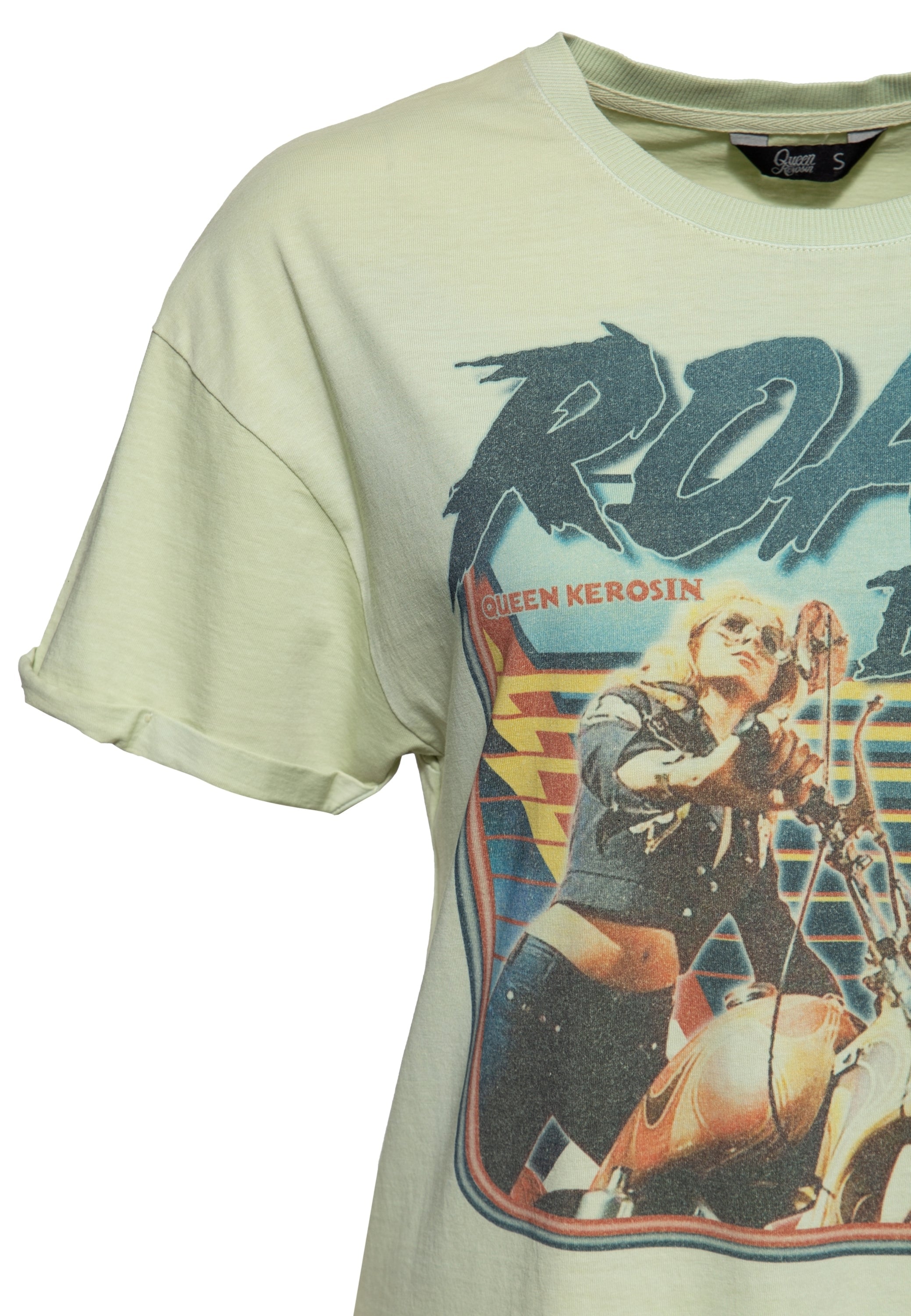 Queen Kerosin - Acidwash T-Shirt «Road Queen»