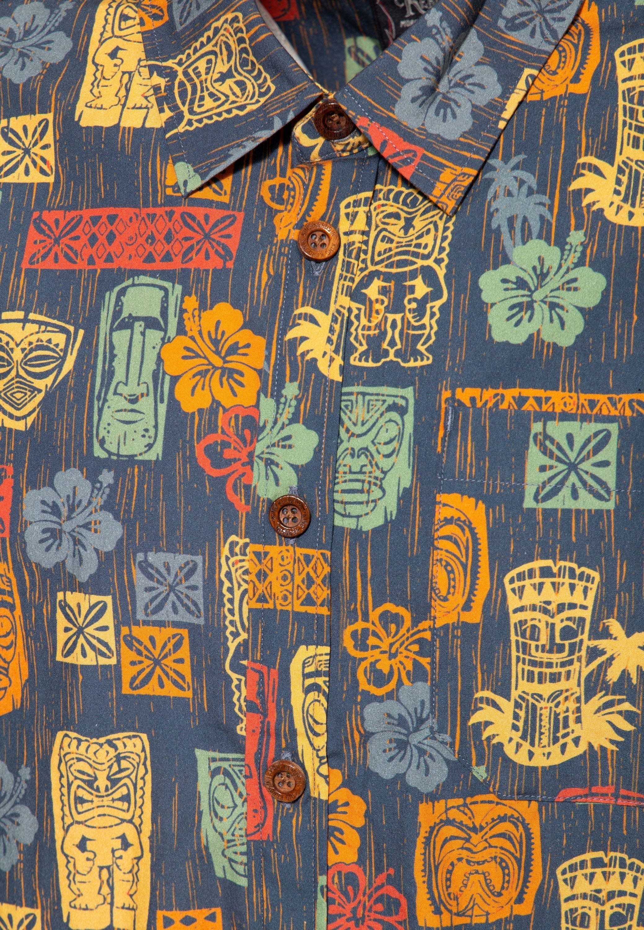 King Kerosin - Allover Printed Hemd «Tiki's»