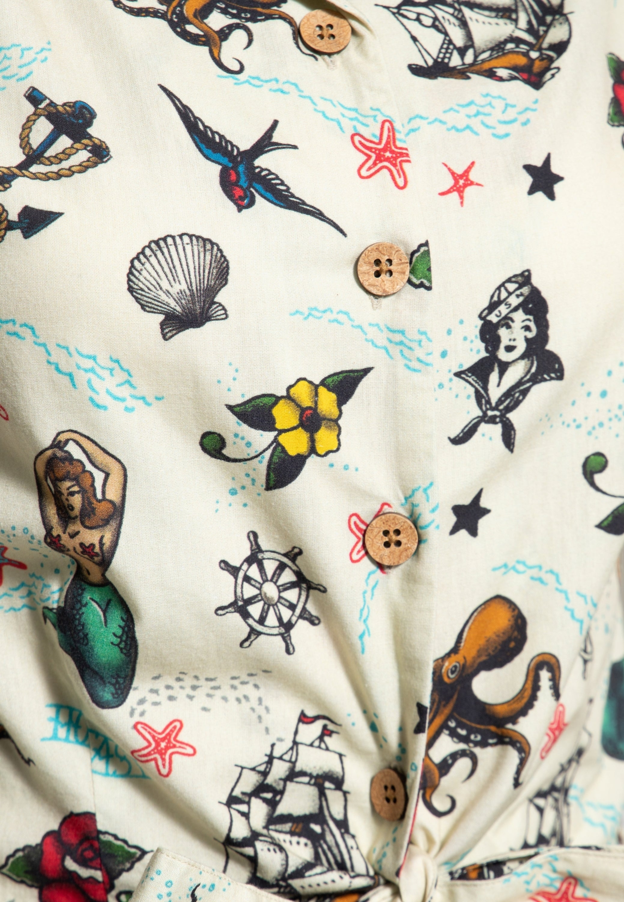 Queen Kerosin - Ärmellose Bluse «organic cotton»