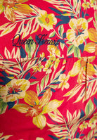 Queen Kerosin - Ärmellose Bluse zum Binden «Hawaii Red»