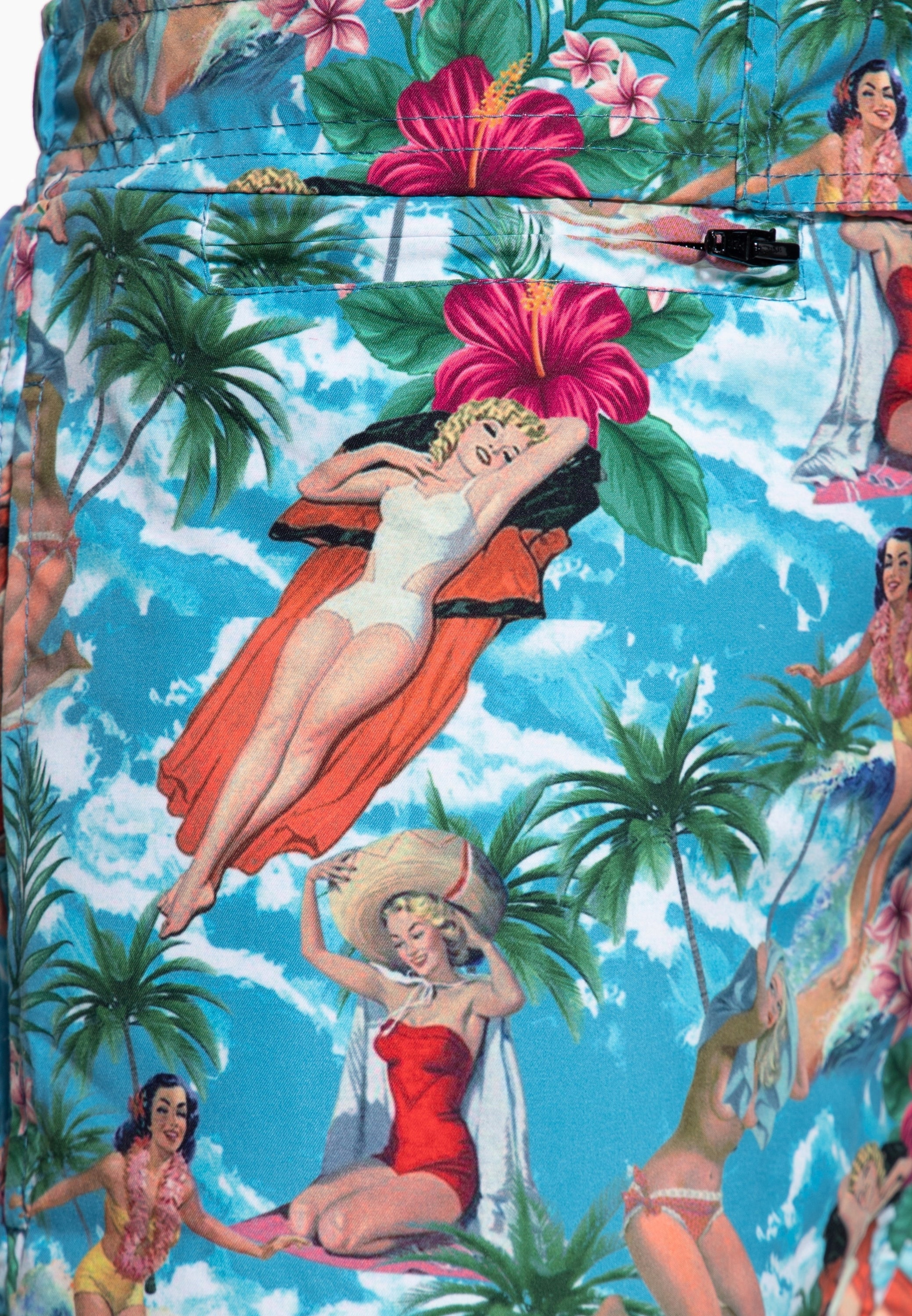 King Kerosin - Badeshorts «Tropical Hawaiian»