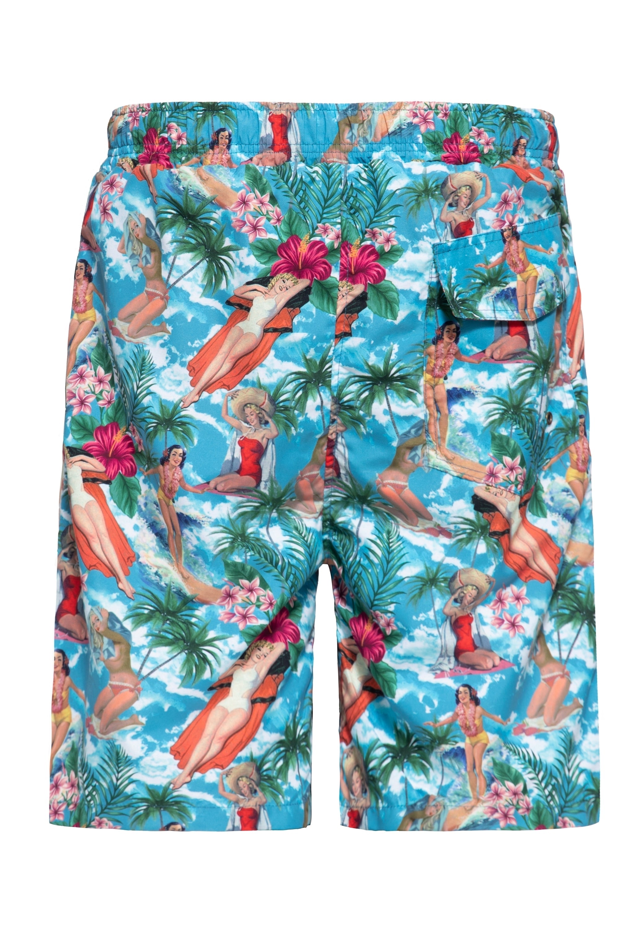 King Kerosin - Badeshorts «Tropical Hawaiian»