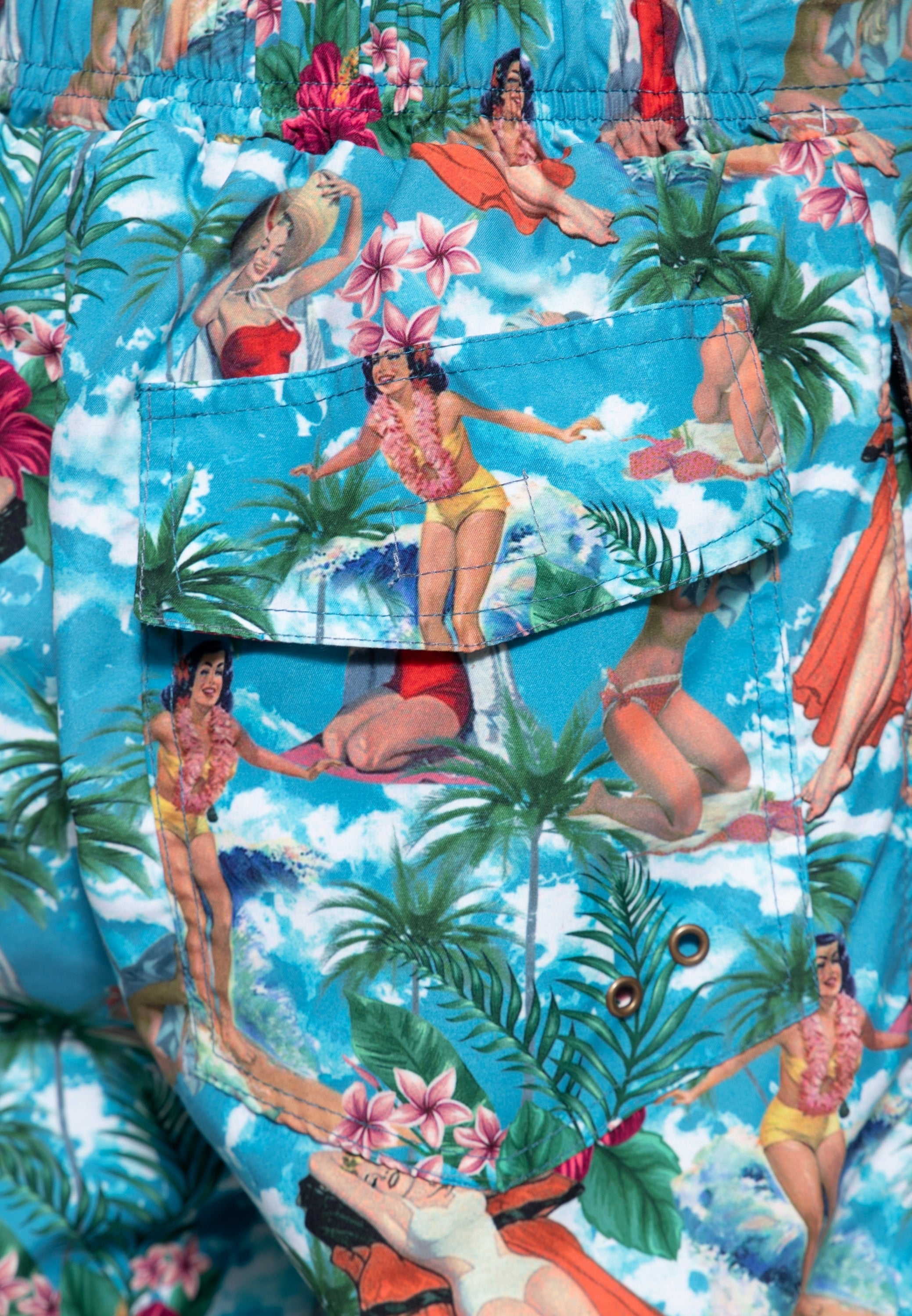King Kerosin - Badeshorts «Tropical Hawaiian»
