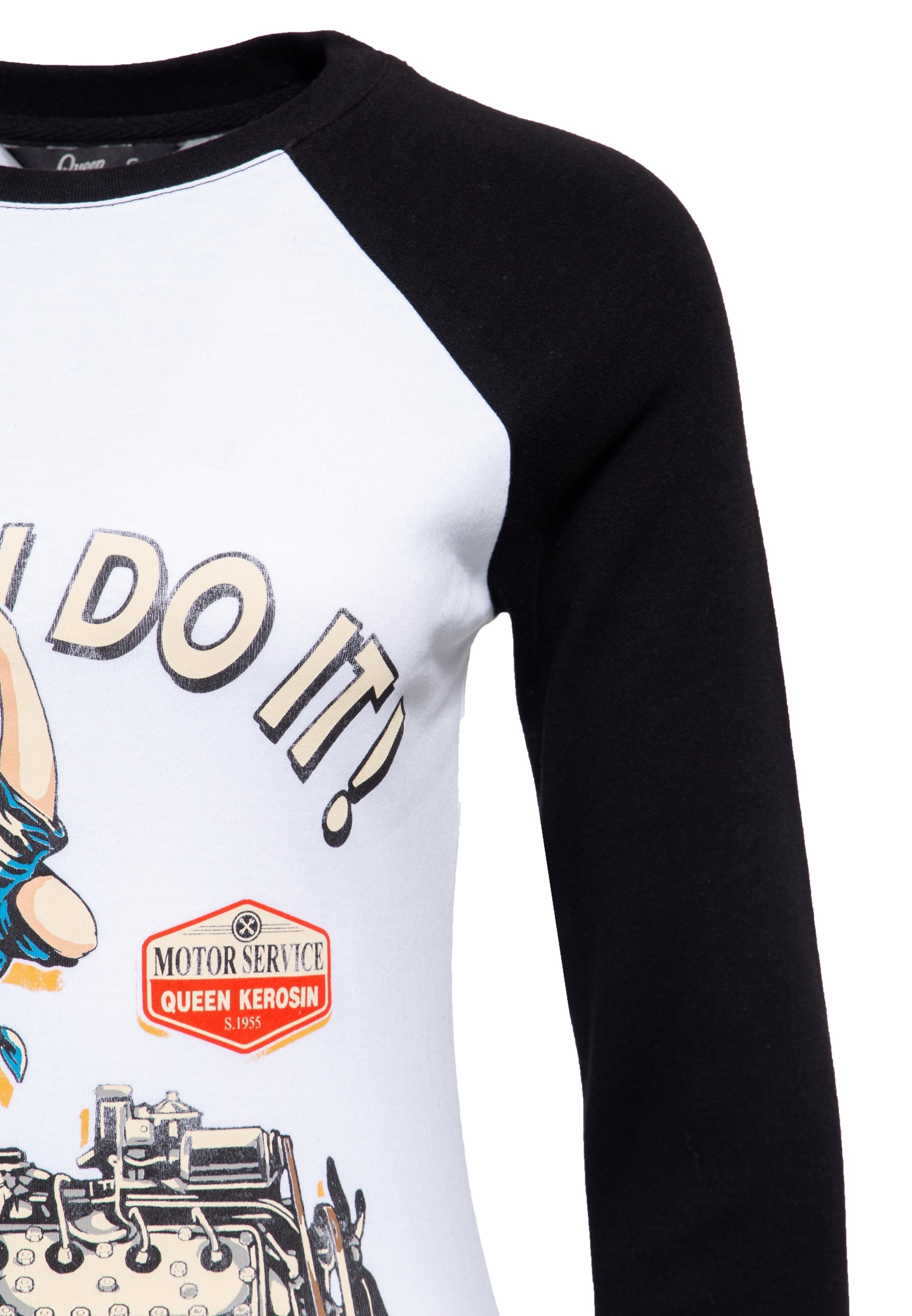Queen Kerosin - Basic Langarmshirt «We can do it»