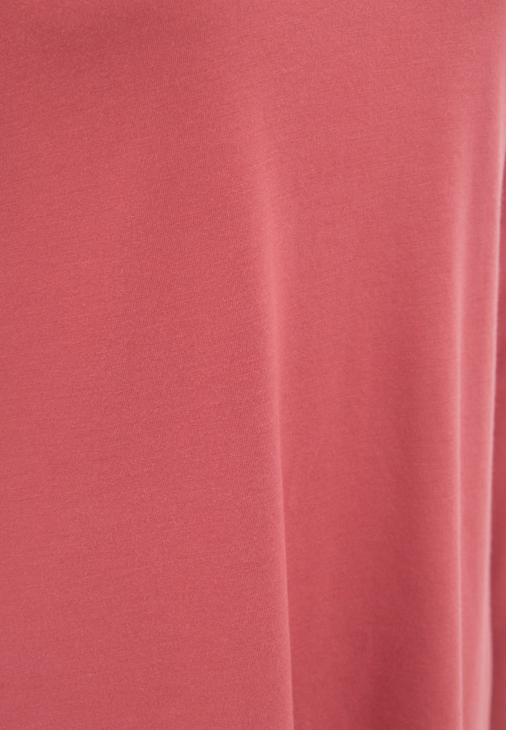 Queen Kerosin - Basic Longsleeve mit offenen Abschlüssen und Logo Stickerei