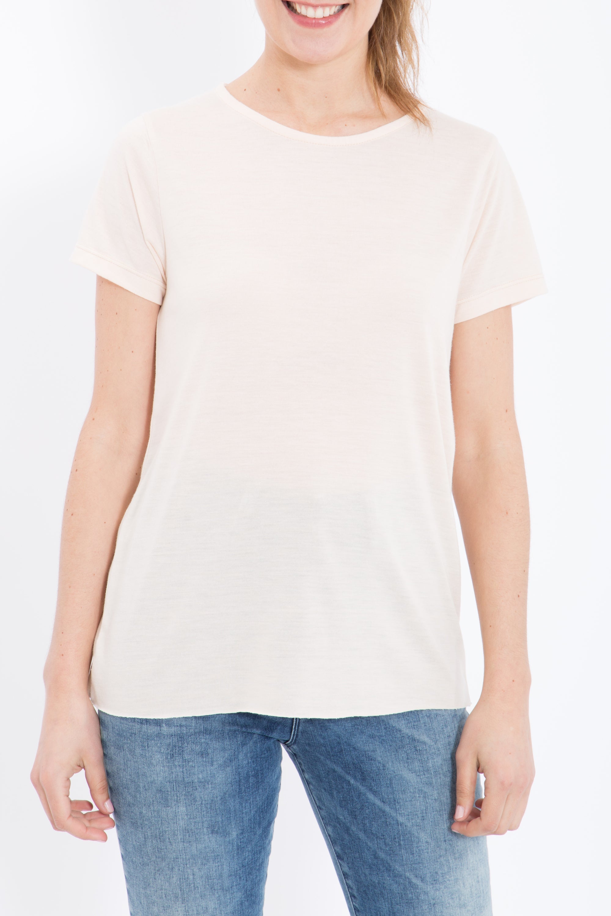 Queen Kerosin - Basic T-Shirt aus Viskose-Mix