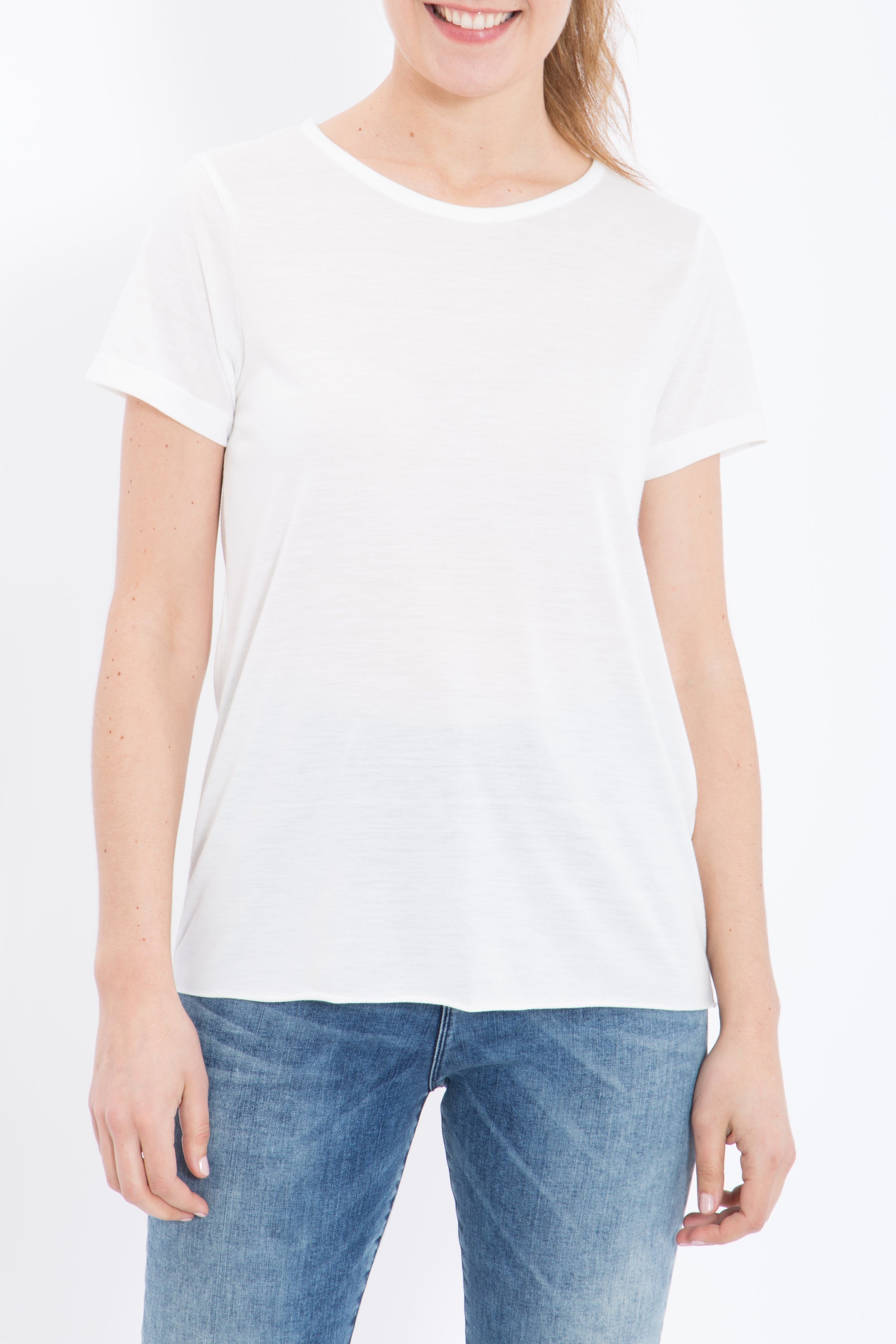 Queen Kerosin - Basic T-Shirt aus Viskose-Mix