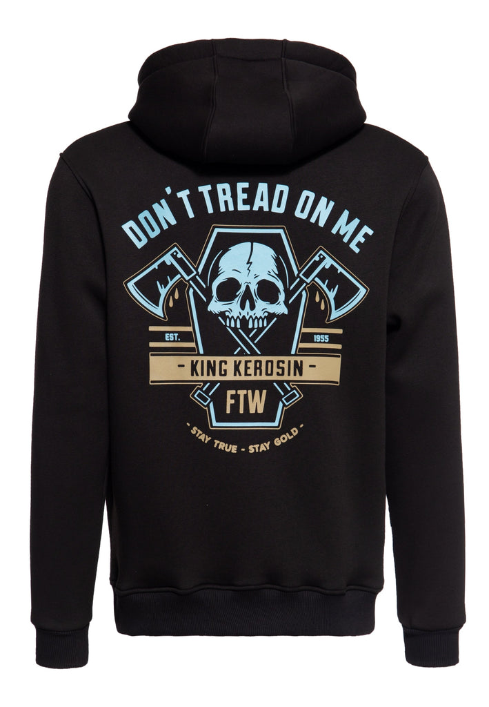 Queen Kerosin Basic Zip Hoodie «Don't Tread»